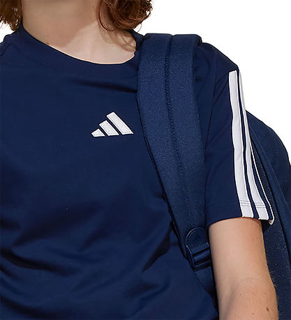 adidas Performance Stuttermabolur - J 3S - Dkblue/White