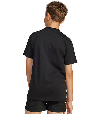 adidas Performance Stuttermabolur - J SL - Svart/Hvítur