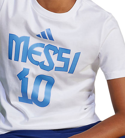 adidas Performance Stuttermabolur - Y Messi N&N G T - Hvítt M. P