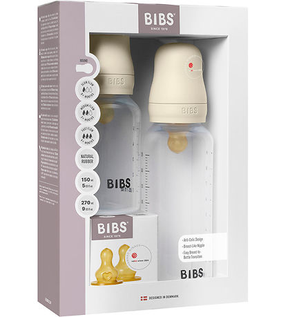BIBS Feeding bottle set - Grow Duck Flow - Natural Rubber - 150 