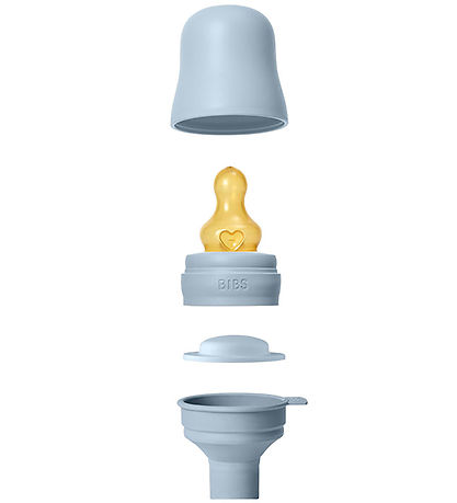 BIBS Peli - 150 ml - PP/Náttúrulegt gúmmí - Baby Blue