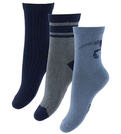 Name It Socks - 3-Pack - NmmThis - China Blue/Low Smoke