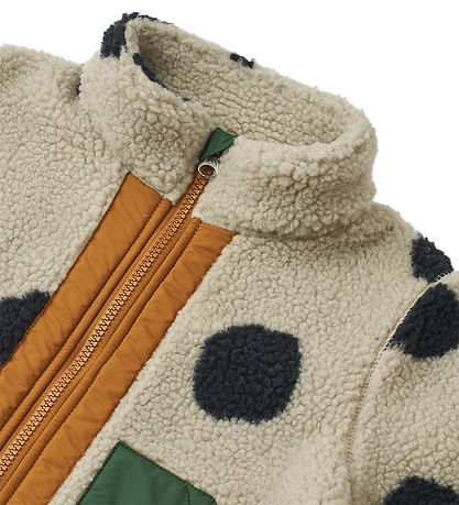 Liewood Fleece Jacket - Noam - Spot Dots/Mist