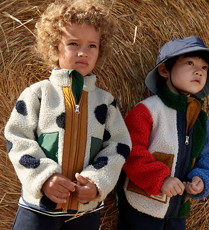 Liewood Fleece Jacket - Noam - Spot Dots/Mist
