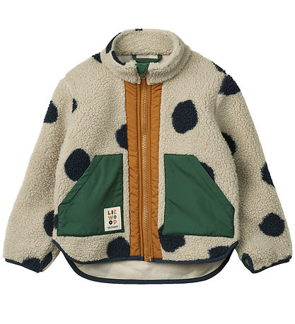 Liewood Fleece Jacket - Noam - Spot Dots/Mist