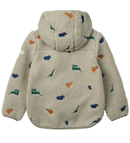 Liewood Fleece Jacket - Mara - Dinosaur/Mist Embroidery