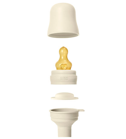 BIBS Peli - 270 ml - PP/Náttúrulegt gúmmí - Ivory