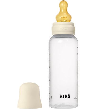 BIBS Peli - 270 ml - PP/Náttúrulegt gúmmí - Ivory