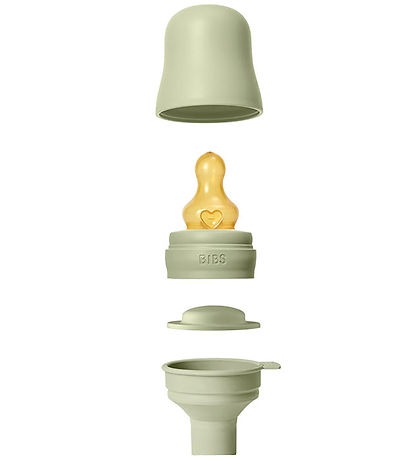 BIBS Peli - 270 ml - Náttúrulegt gúmmí - Sage