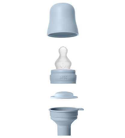 BIBS Feeding Bottle - 270 mL - PP/Silicone - Baby Blue