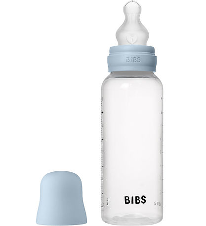 BIBS Feeding Bottle - 270 mL - PP/Silicone - Baby Blue