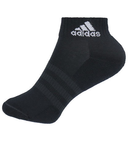 adidas Performance Ankelstrumpor - 3-pack - Svart m. Vit