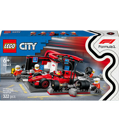 LEGO® City - F1® Pit Stop & Pit Crew with Ferrari Car 60443 - 32