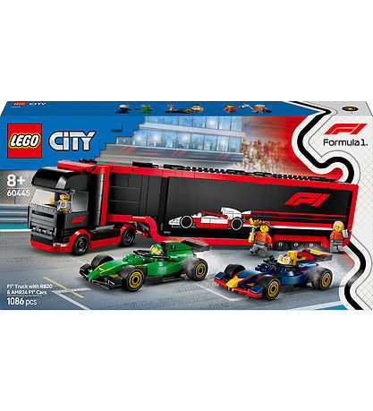 LEGO® City - F1®-rekka ja F1®-autot RB20... 60445 - 1086 Osaa