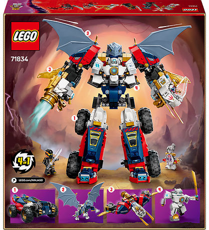 LEGO® Ninjago - Le robot ultra combo de Zane 71834 - 4-en-1 - 11