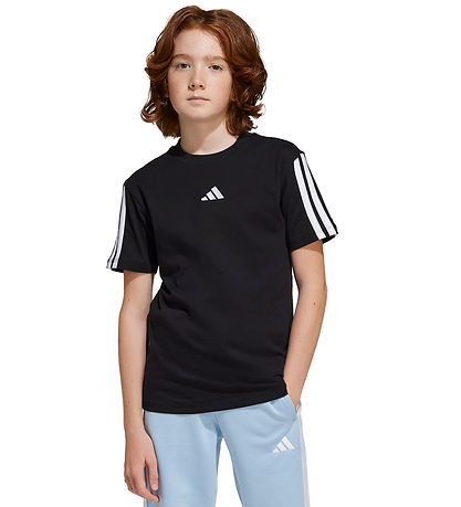 adidas Performance Stuttermabolur - 160 - Svart/Hvítur