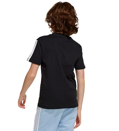 adidas Performance Stuttermabolur - 160 - Svart/Hvítur
