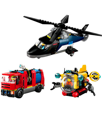 LEGO® City - Remix - Helikopteri, paloauto ja sukellusvene yhdes