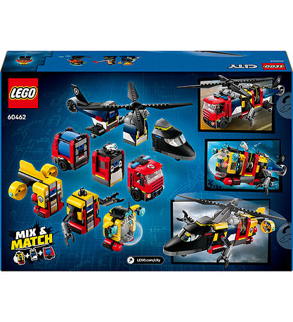 LEGO® City - Remix - Helikopteri, paloauto ja sukellusvene yhdes