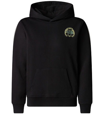 Sweat à Capuche The North Face - Graphique Détendu - Noir/Jaune 