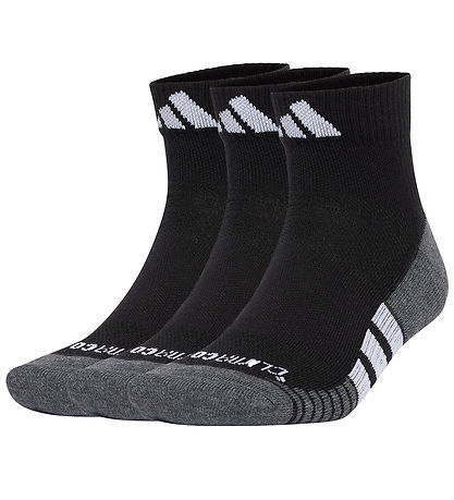adidas Performance Enkelsokken - 3-pack - Zwart/grijs