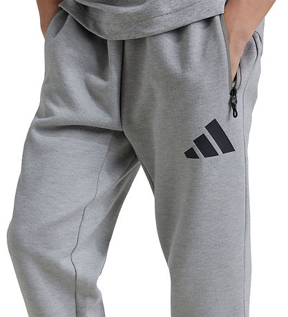 adidas Performance Byxor - Z.N.E. - Gråmelerad m. Svart