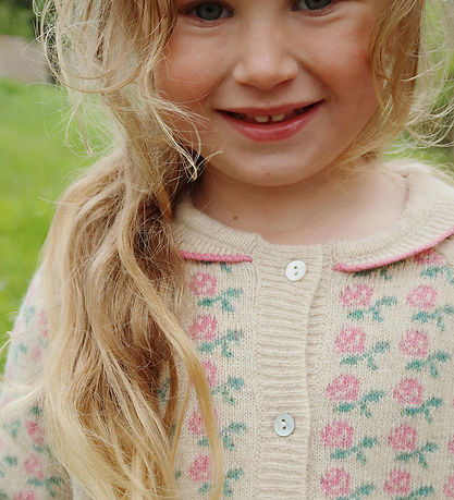 Konges Sløjd Cardigan - Prjónað - Ull/Akrýl - Rose