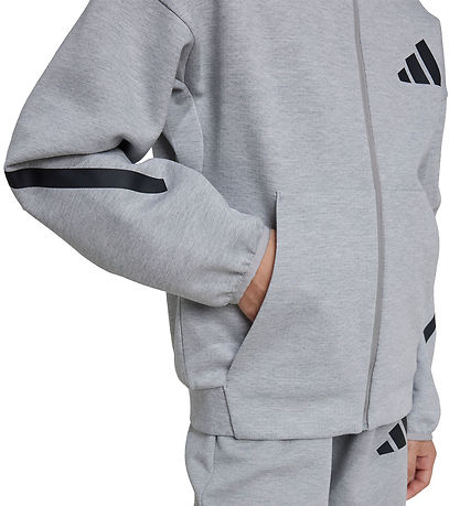 adidas Performance Trä jacka - Z.N.E. - Gråmelerad m. Svart