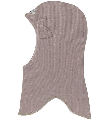 Racing Kids Balaclava - 2-layer - Stone w. Bow