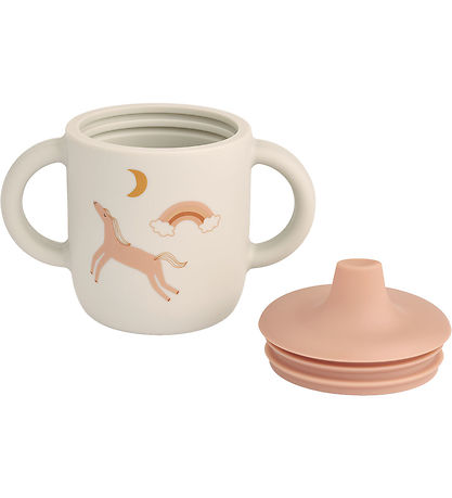 Liewood Mugg m. Pip - Neil - Silikon - 150 ml - Dream/Ecru