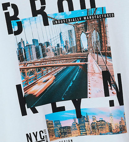 Name It T-shirt - NkmVoto - Bright White/Brooklyn