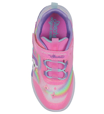 Skechers Skór M. Ljós - Unicorn Chaser - Bleikt/Multi