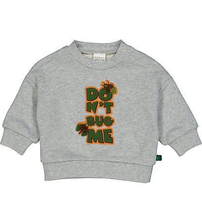 Freds World Sweatshirt - Dont Bug Jag - Gråmelerad