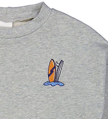 Freds World Sweatshirt - Surf - Grey Melange