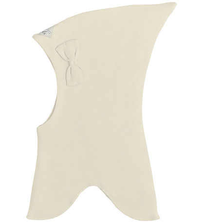 Racing Kids Balaclava - 2-layer - Ivory w. Bow