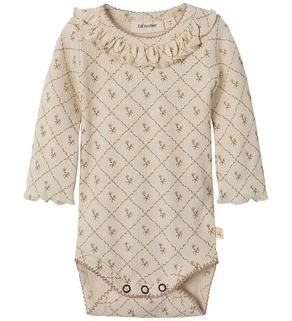 Lil' Atelier Bodysuit L/æ - Rib - NbfGago - Turtledove