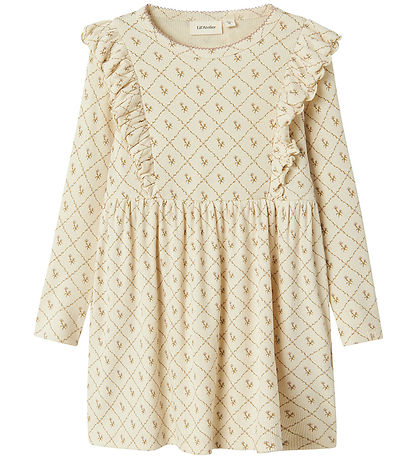 Lil' Atelier Kleid - Rib - NmfGago - Turteltaube