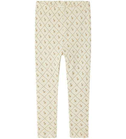 Lil' Atelier Leggings - Rib - NmfGago - Turtledove