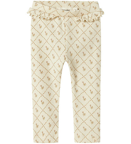 Lil' Atelier Leggings - Rib - NbfGago - Turtildúfa
