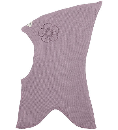 Racing Kids Balaclava - 2-layer - Elderberry w. Flower