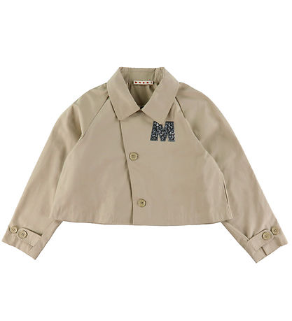Marni Jacket - Cropped - Sand Beige w. Rhinestone