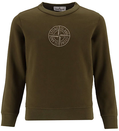Stone Island Sweatshirt - Armygrün m. Logo