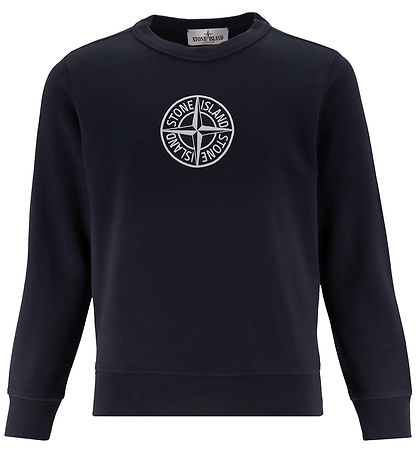 Stone Island Peysa - Dökkblátt M. Lógó