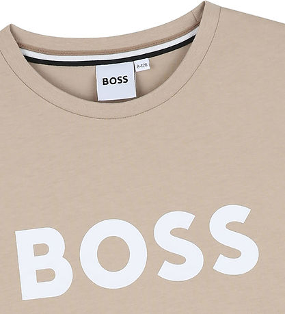 BOSS Stuttermabolur - Stone M. Hvítur