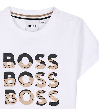 BOSS T-Shirt - Weiß m. Print