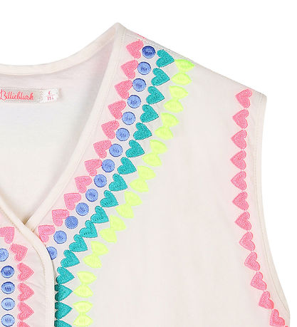 Billieblush Weste - Ivory m. Neon