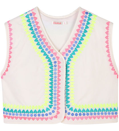 Billieblush Weste - Ivory m. Neon