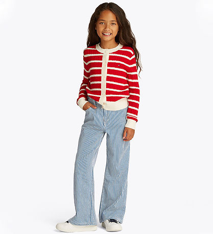 Tommy Hilfiger Jeans - Striped Gallaefni - Blár/Hvítur