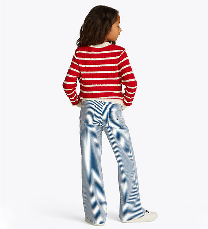 Tommy Hilfiger Jeans - Striped Gallaefni - Blár/Hvítur
