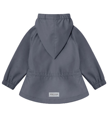 Mini A Ture Softshell Jacket w. Fleece - MatWai - Ombre Blue